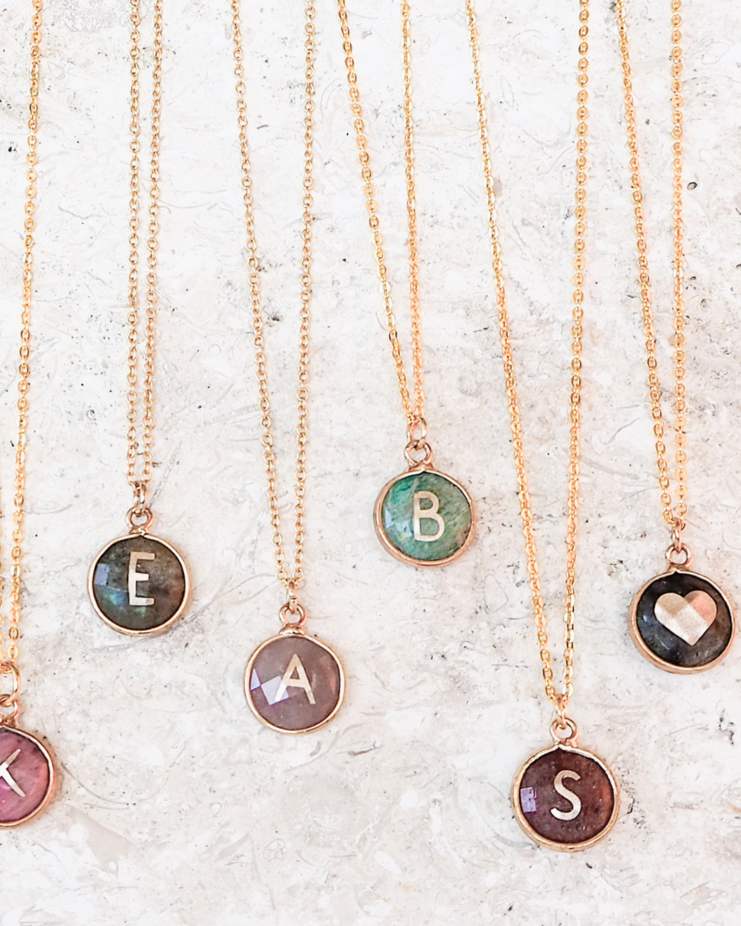 Amazonite Personalized Initial Necklace – Cultivate Balance and Harmony with a Personal Touch