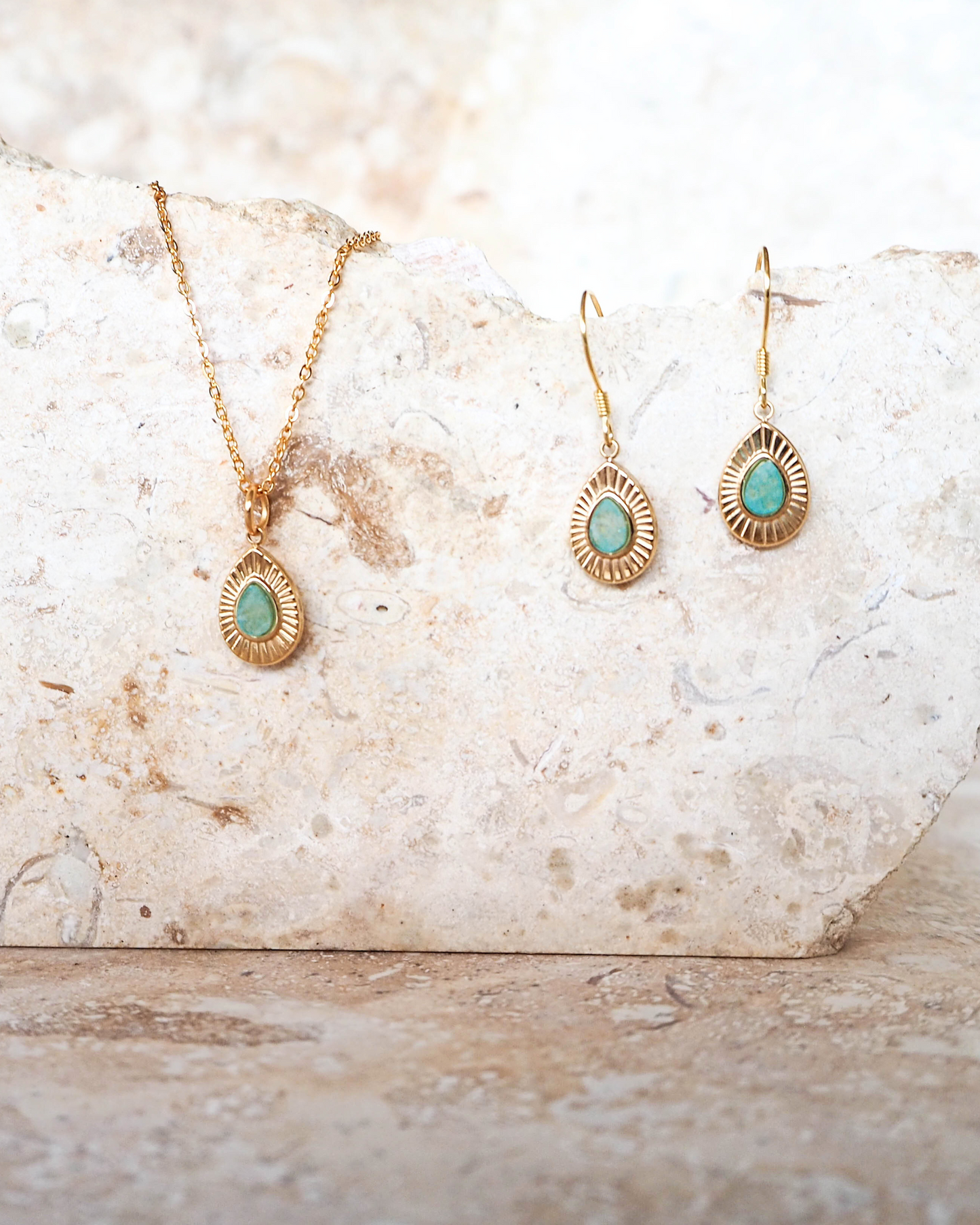 Turquoise Gold-Plated Sterling Silver Necklace – Infuse Your Style with Serenity and Elegance